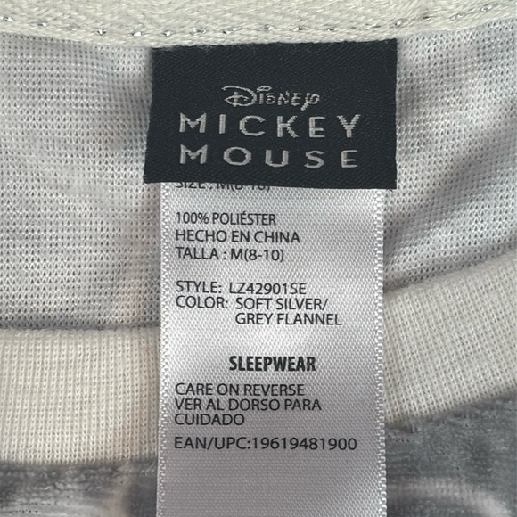 Disney Womans Medium Mickey Mouse Sleepwear – Cozy Graphic Pajamas - Picture 4 of 6